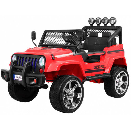 Elektromobilis Raptor DRIFTER 4 x 4, raudonas