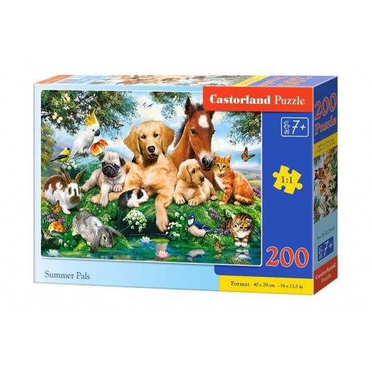  Dėlionė Castorland Summer Pals, 200 dalių 