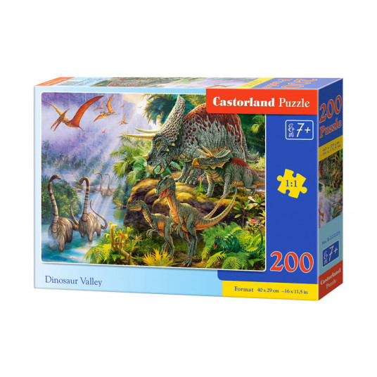  Dėlionė Castorland Dinosaur Valley, 200 dalių 