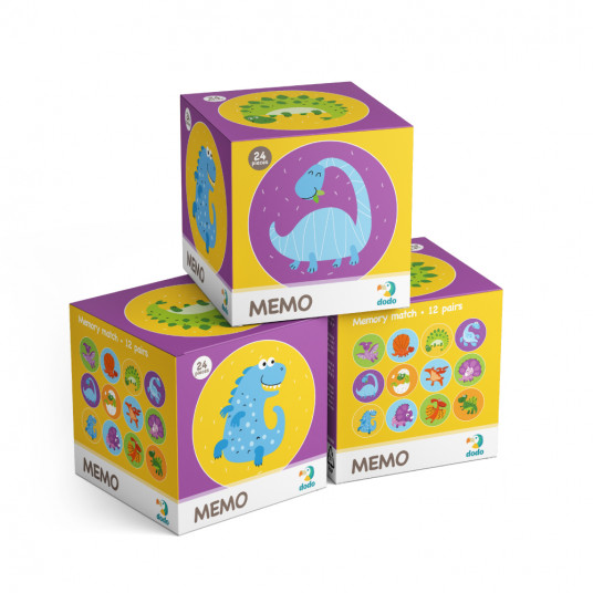  DODO mini atminties žaidimas Dinozaurai, 300142 