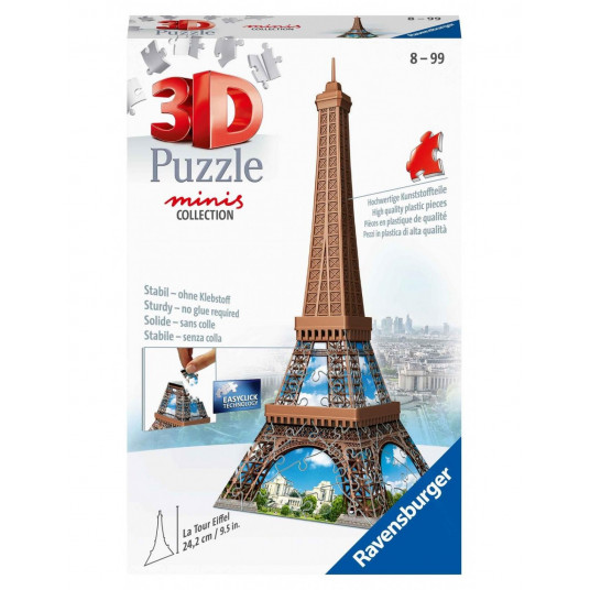  RAVENSBURGER 3D mini dėlionė Eifelio bokštas, 54d, 12536 