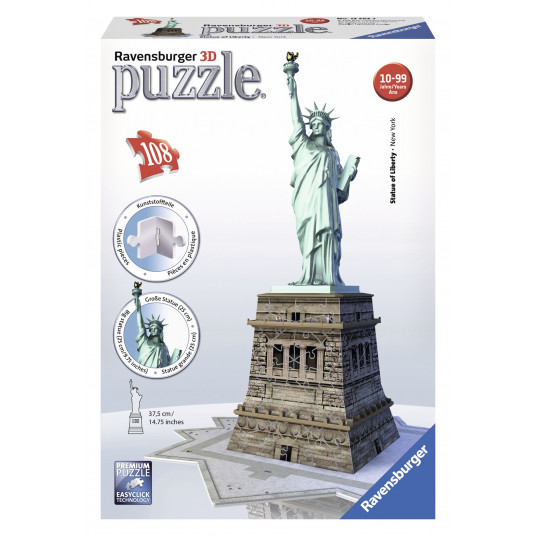  RAVENSBURGER 3D dėlionė Statue of Liberty 108 vnt, 12584 