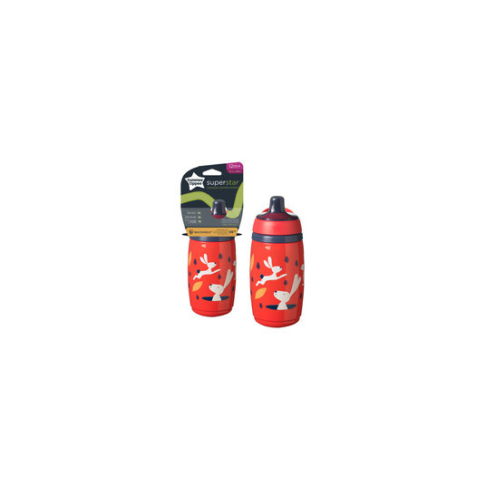  TOMMEE TIPPEE gertuvė INSULATED SPORTEE, 12m+, 266ml, red, 447821 