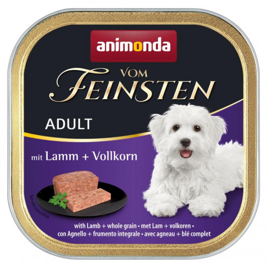  Vom feinsten menue Konservuotas pašaras šunims su ėriena ir grūdais 150 g 