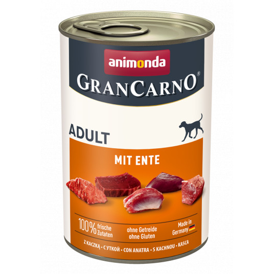  Grancarno adult šunų konservai su antiena 400 g 