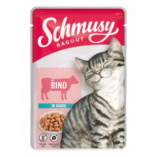  Schmussy kačių konservai su jautiena 100 g 