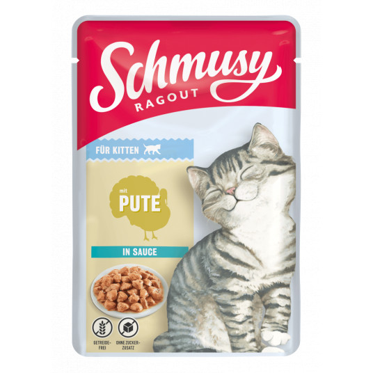  Schmussy kačių konservai su kalakutiena 100 g 