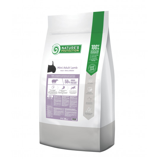  Mažų veislių suaugusių šunų sausas pašaras su ėriena 18 kg 