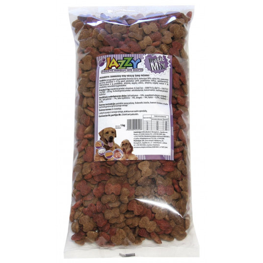  Basic Mix 1 kg visavertis pašaras suaugusiems šunims 1 kg 