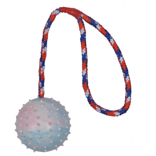 Žaislas šunims Kamuolys su virvre 7cm/30 cm 