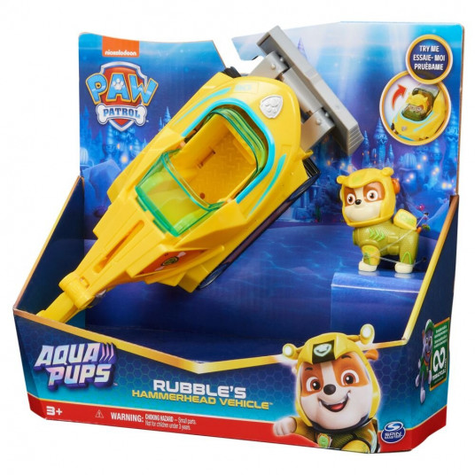 PAW PATROL transporto priemonė Aqua Theamed Rubble, 6066158 