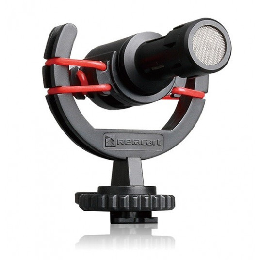  Relacart MU-1 vienkryptis fotografijos interviu mikrofonas, įrašams ar tiesioginėms transliacijoms 
