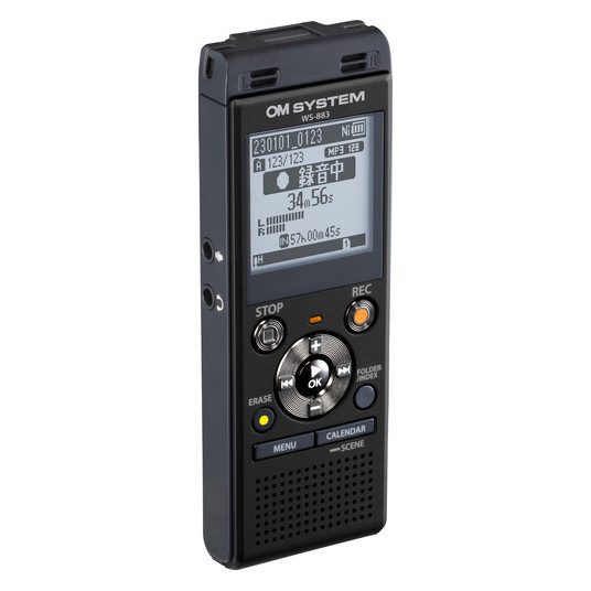  Olympus Digital Voice Recorder  WS-883 Black, MP3 playback 