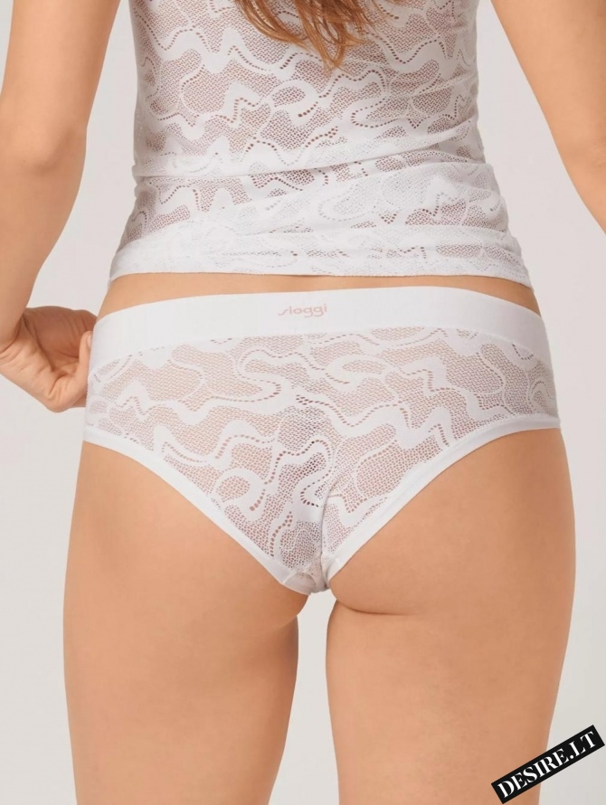 Hipster kelnaitės GO ALLROUND LACE, balta