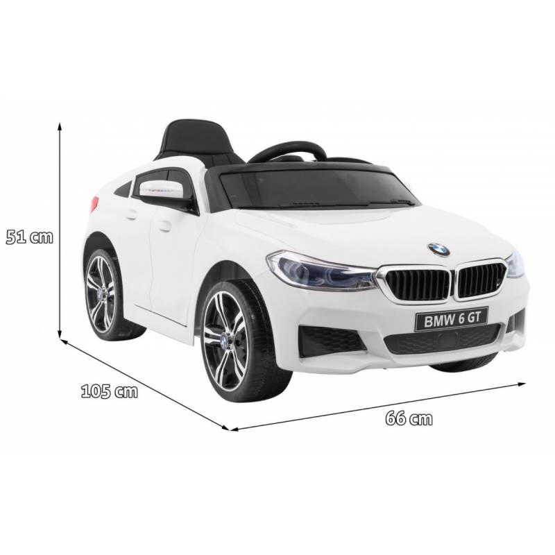 Elektromobilis vaikams BMW 6GT baltas