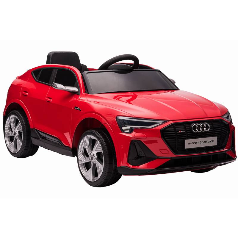 Elektromobilis vaikams Audi e-tron Sportback 4x4 raudonas DELIUX