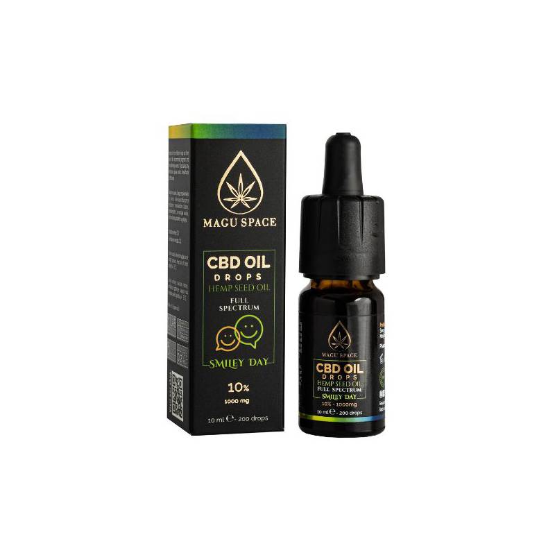 CBD kanapių aliejus 10% Smiley day