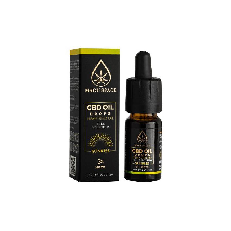 CBD kanapių aliejus 3% Sunrise, 10ml