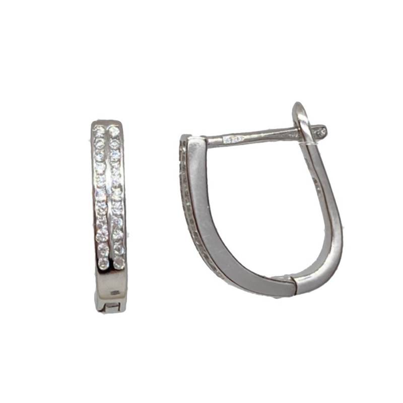 Sidabriniai auskarai anglišku užsegimu, Metalas: Sidabras, Praba: 925°,