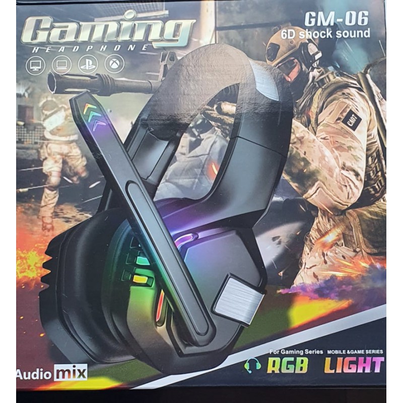 Žaidimų ausinės su RGB ir 6D