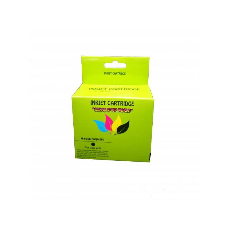 Analoginė kasetė HP 56 (C6656A) BK Green box