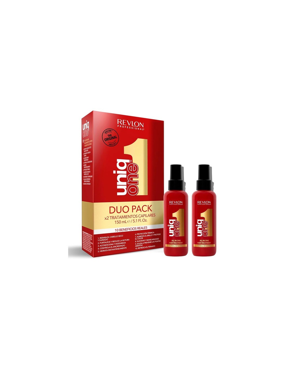Revlon Uniq One Duo  plaukus puoselėjanti priemonė 2x150ml