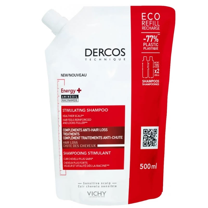 Vichy Dercos Energy+ Stimulating Shampoo Refill 500ml