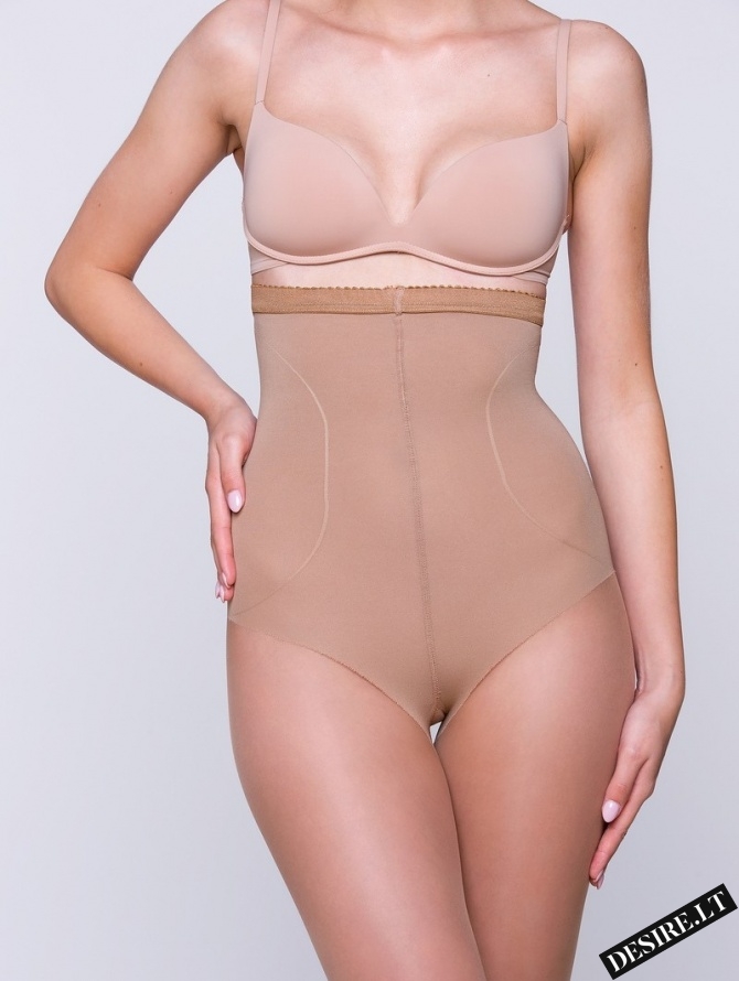 Formuojančios pėdkelnės su kofeinu HIGH SHAPER 718 BEIGE 20 den.