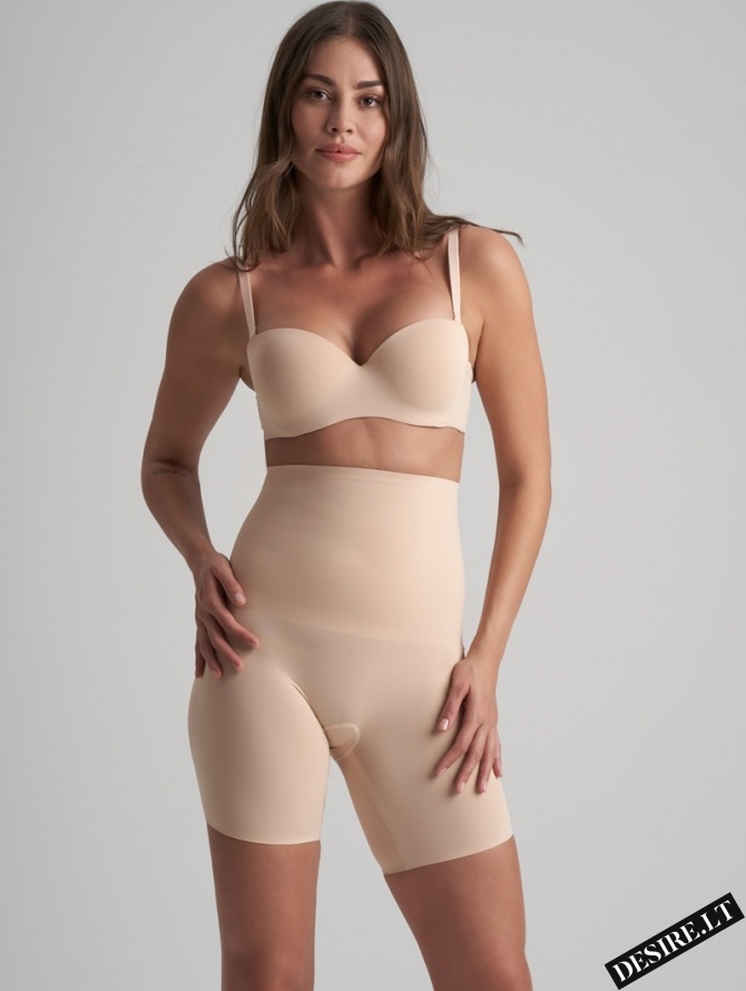 Itin stiprios kompresijos besiūliai formuojantys šortukai WAIST CONTROL HW BEIGE