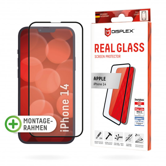  Apple iPhone 14 Real 3D Screen Glass By Displex Black 