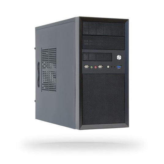 Dėklas|CHIEFTEC|MiniTower|MicroATX|Spalva juoda|CT-01B-OP