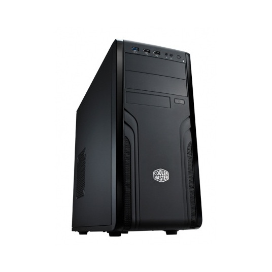 Cooler Master Force 500 USB 3.0 x1, USB 2.0 x2, mikrofonas x1, spk x1, juodas, ATX, maitinimo šaltinis nėra