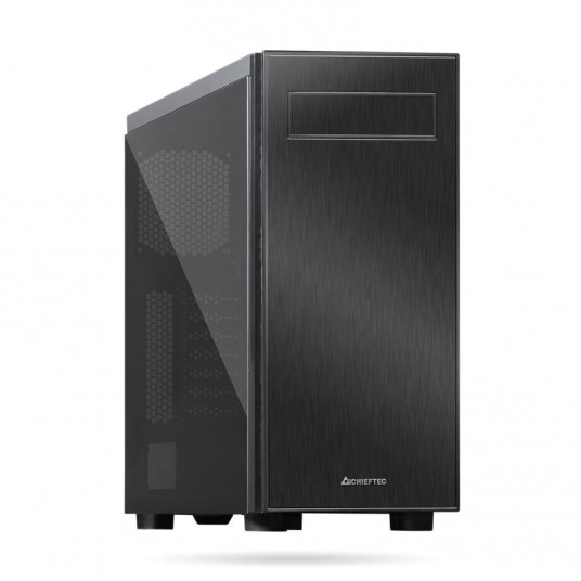 CASE MIDITOWER ATX W/O PSU/HAWK TG AL-02B-TG-OP CHIEFTEC