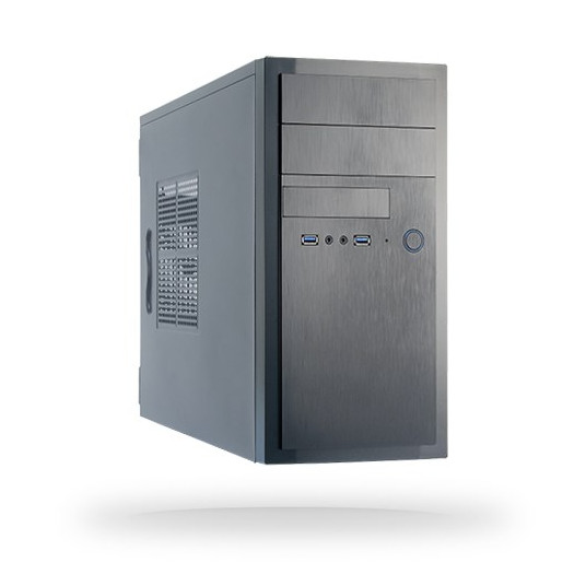 Chieftec HT-01B-350GPB korpusinis kompiuteris „Midi Tower“ Juoda 350W