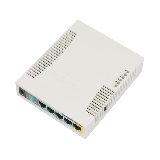Bevielio tinklo įranga MikroTik hAP RB951Ui-2nD RouterOS L4 64MB RAM, 5xLAN, 2.4GHz 802.11b/g/n, 1xPoE