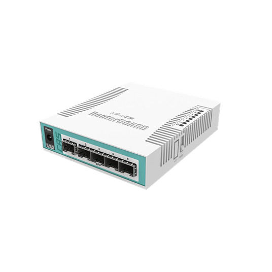 Bevielio tinklo įranga MikroTik CRS106-1C-5S L5 5xSFP 1G, 1xGigabit LAN PoE / SFP combo