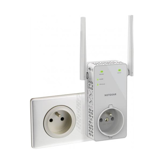 Belaidės prieigos taškas Netgear Extender EX6130-100PES 802.11ac, 2.4GHz/5GHz, 1200 Mbit/s, 10/100 Mbit/s, Ethernet LAN (RJ-45) prievadai 1, Antenos tipas 2xExternal