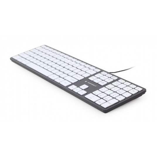 Klaviatūra GEMBIRD KB-MCH-02-BKW (ENG)