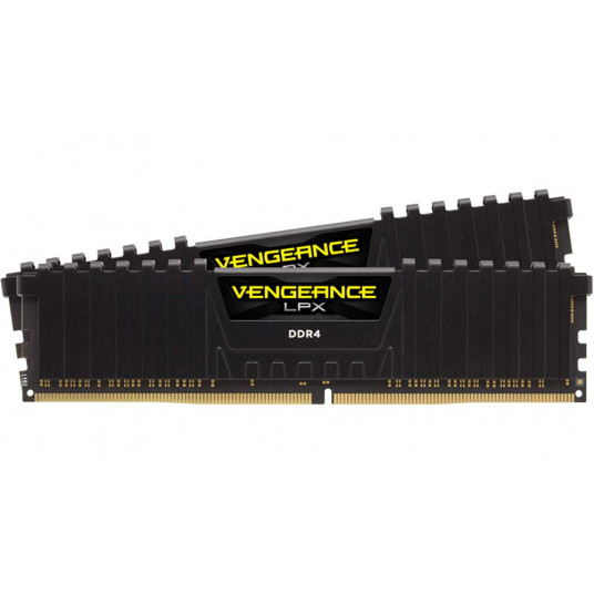 Corsair C16 AMD Ryzen atminties rinkinys VENGEANCE LPX 16 GB, DDR4, 3200 MHz, kompiuteris / serveris, registruotas Nr., ECC Nr.