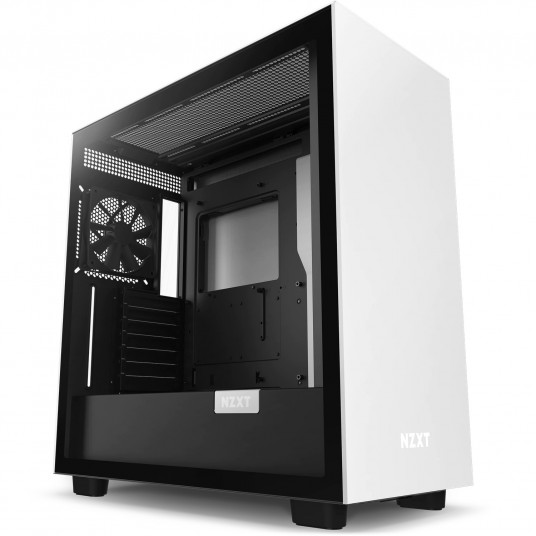 NZXT H7 ATX vidutinio bokšto važiuoklė, juodai balta