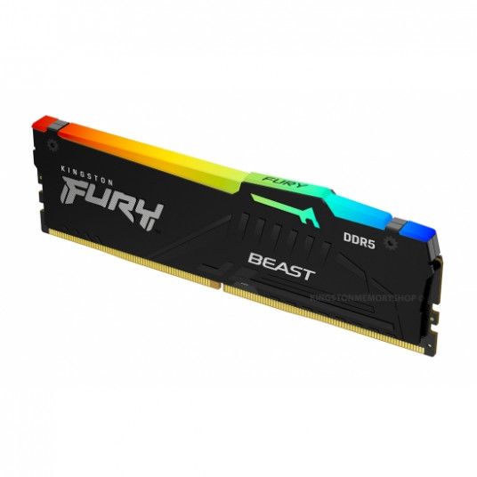 Kingston Fury Beast RGB 8 GB, DDR5, 5200 MHz, kompiuteris / serveris, registracijos Nr., ECC Nr., 1x8 GB
