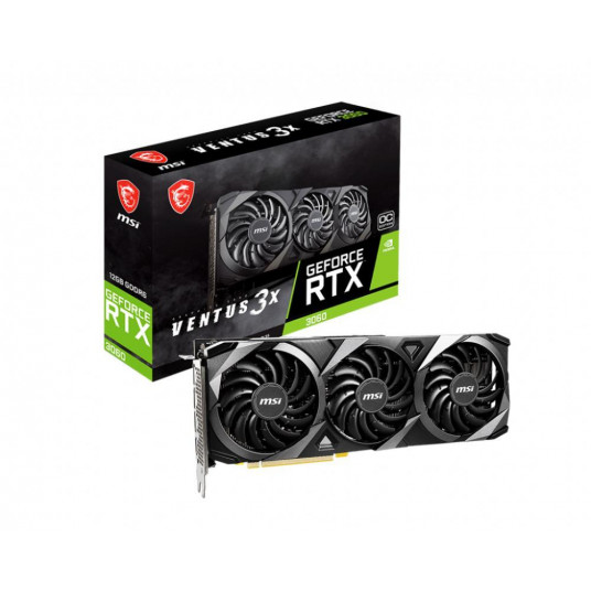 Graphics Card|MSI|NVIDIA GeForce RTX 3060|12 GB|GDDR6|192 bit|PCIE 4.0 16x|1xHDMI|3xDisplayPort|RTX3060VENTUS3X12GOC
