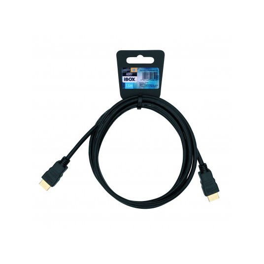 iBox ITVFHD0115 HDMI kabelis 1,5 m HDMI A tipo (standartinis) Juoda