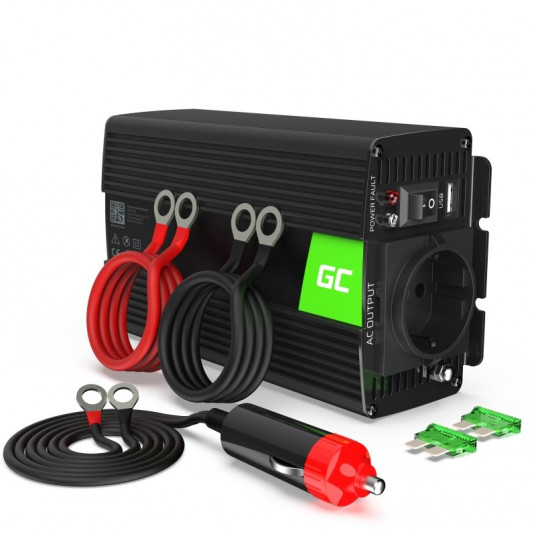 Green Cell 12V iki 230V Gryna sinusinė banga 500W