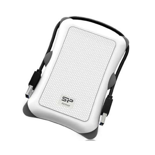 SILICON POWER išorinis HDD Armor A30 2,5 colio 2TB USB 3.0 Anti-Shock White