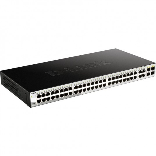 D-Link DGS-1210-48/E tinklo komutatorius Valdomas L2 Juoda