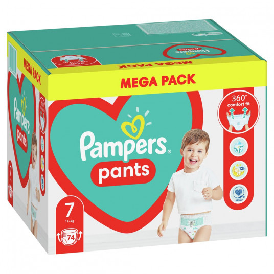 Pampers Pants Berniukams / mergaitėms 7 74 vnt