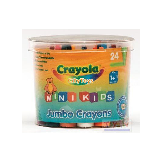 CRAYOLA MINIKIDS Didelės kreidelės, 24 vnt.