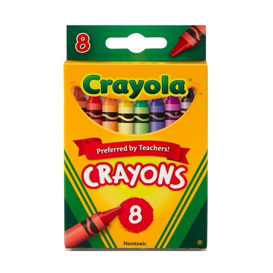 CRAYOLA Kreidelės, 8 vnt.