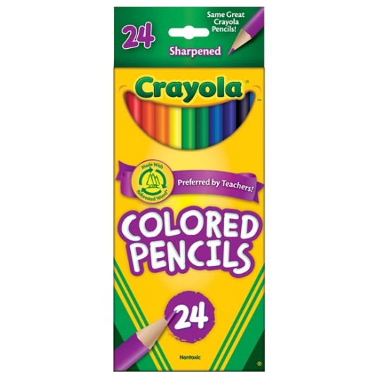 CRAYOLA Spalvoti pieštukai (24 vnt.)